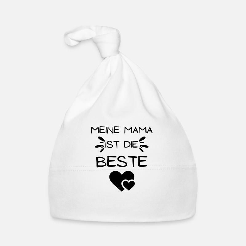 Meine Mama ist die Beste, Mamaspruch, Muttertag Baby Bio-Mütze
