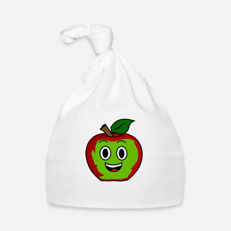 Drôle de pomme - Bonnet bio Bébé - blanc