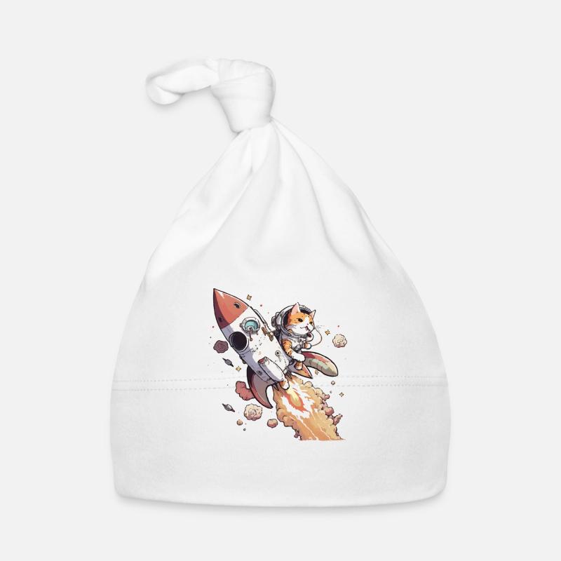 Chuck le chat astronaute Bonnet bio Bébé