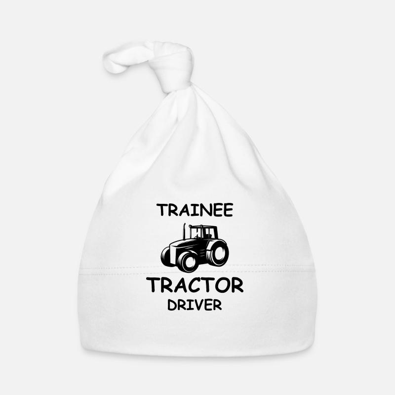 Trainee Tractor Driver Organic Baby Cap
