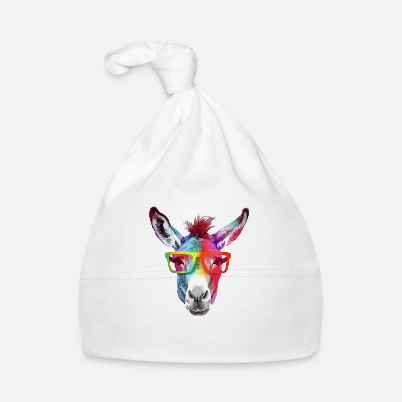Hian, der bebrillte Esel Baby Bio-Mütze