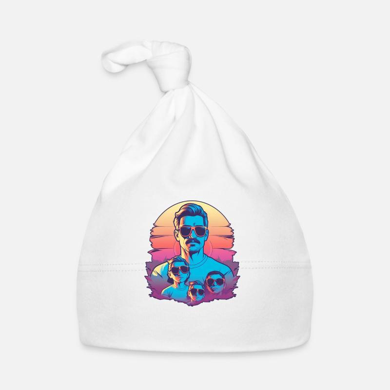 Cool Dad with kids Organic Baby Cap