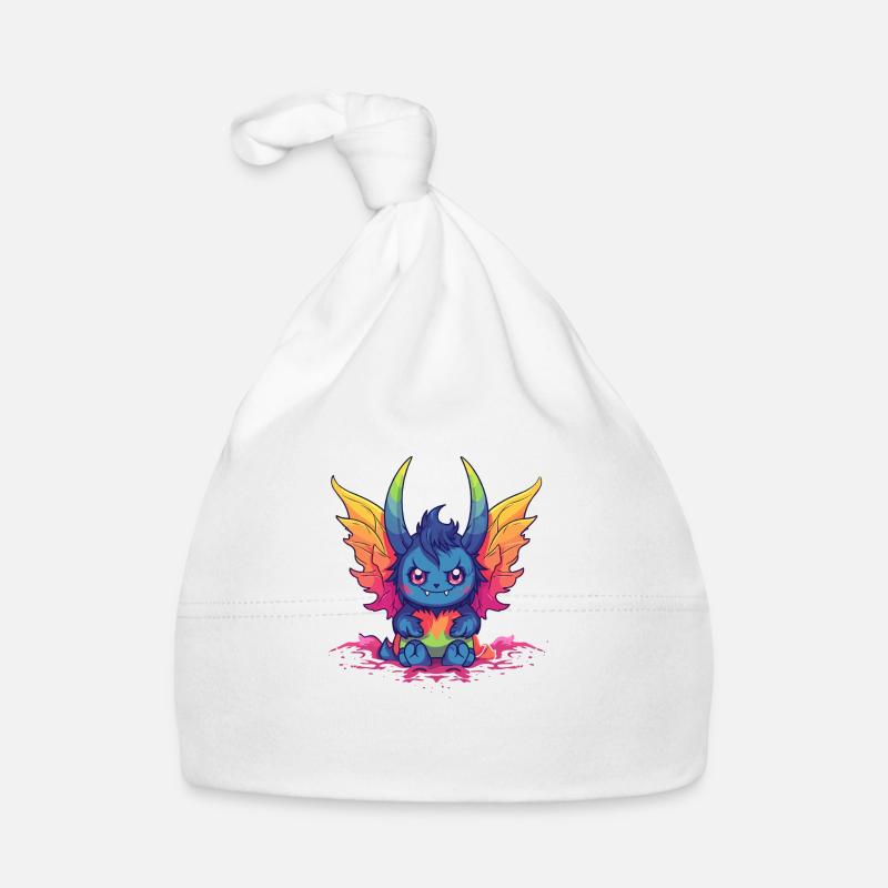 Dämon des Pride-Monats - Baby Bio-Mütze - Weiß