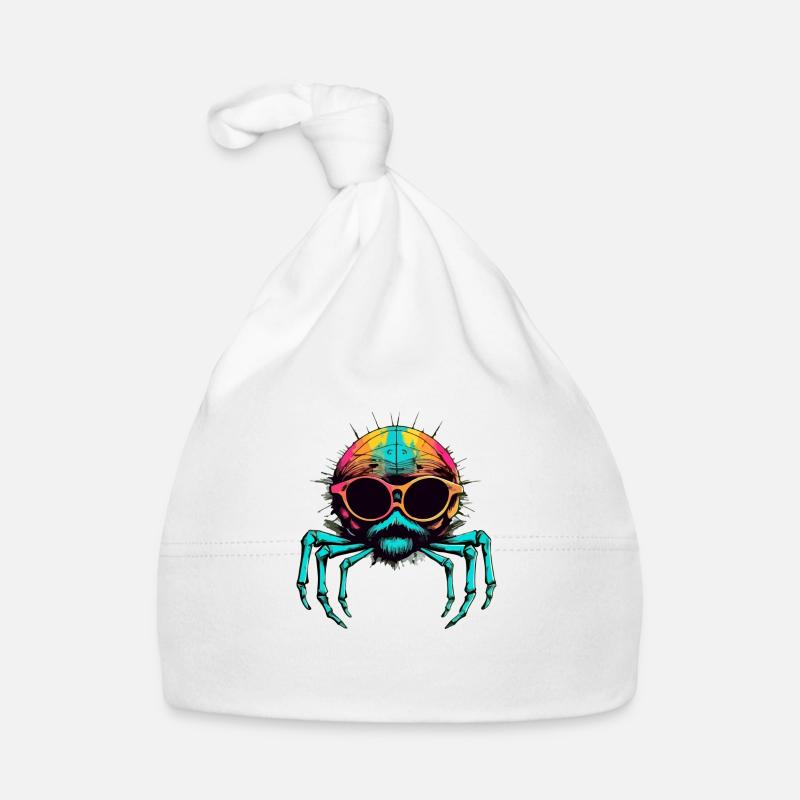 Mikala l'araignée à lunettes Bonnet bio Bébé