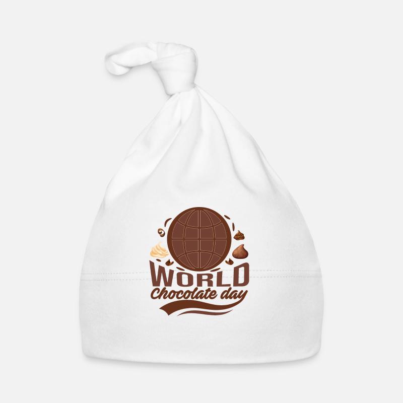Chocolade Wereld Bio-muts voor baby's