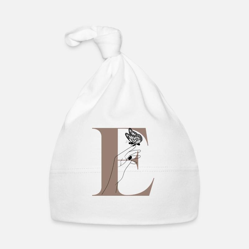 lettre e papillon magique Bonnet bio Bébé