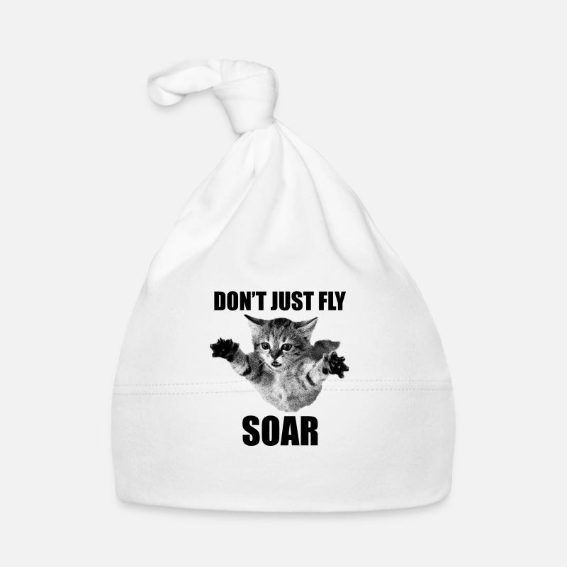 Ne vous contentez pas de voler le mème sarcastique du chat - Bonnet bio Bébé - blanc