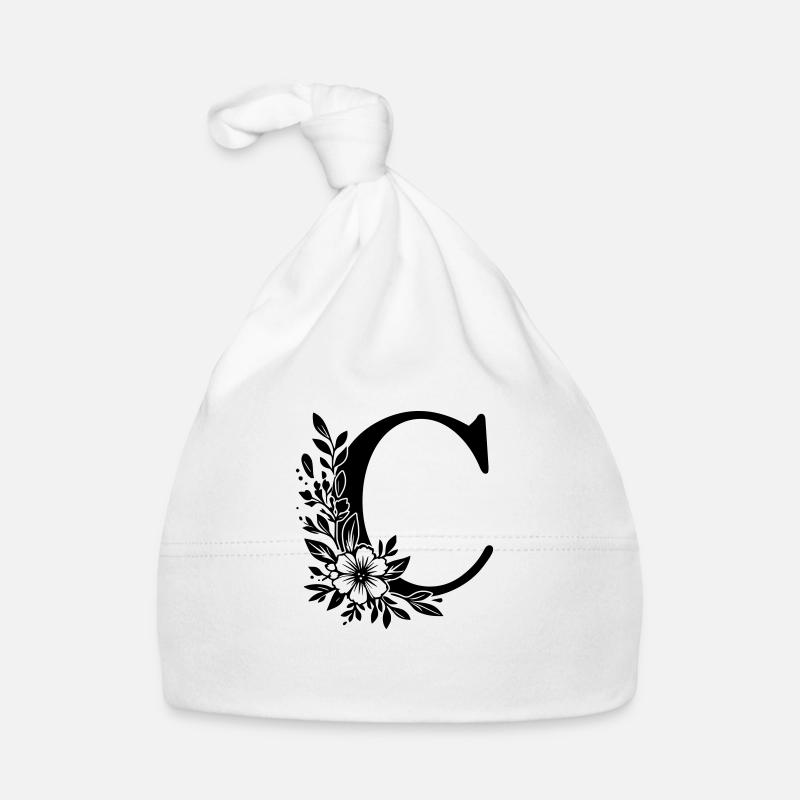 Lettre C Fleur Bonnet bio Bébé