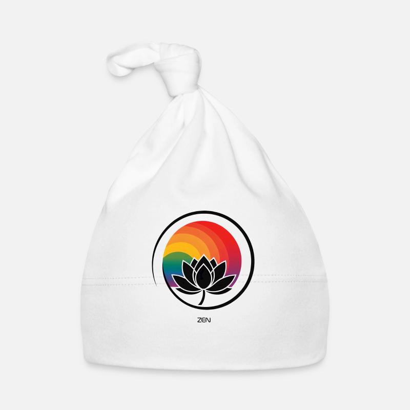 Zen Rainbow Logo: Fun and Creative Organic Baby Cap
