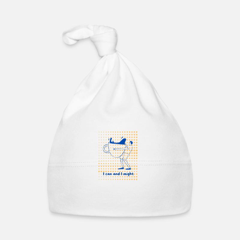 Je peux et je pourrais - Bonnet bio Bébé - blanc