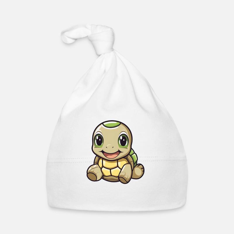 Conception de tortues mignonnes 3 Bonnet bio Bébé