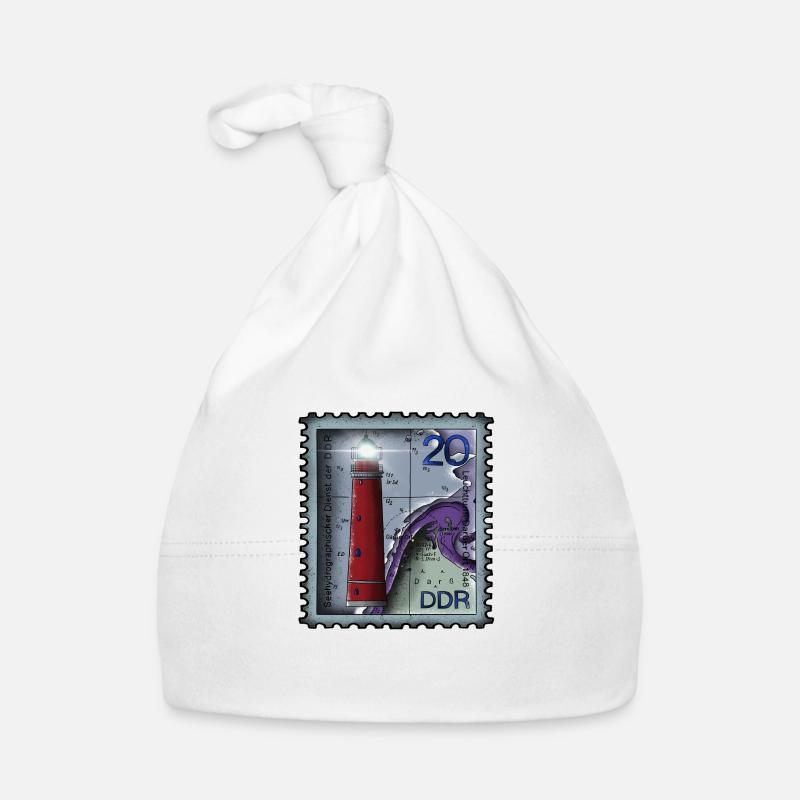 Lighthouse Stamp Organic Baby Cap