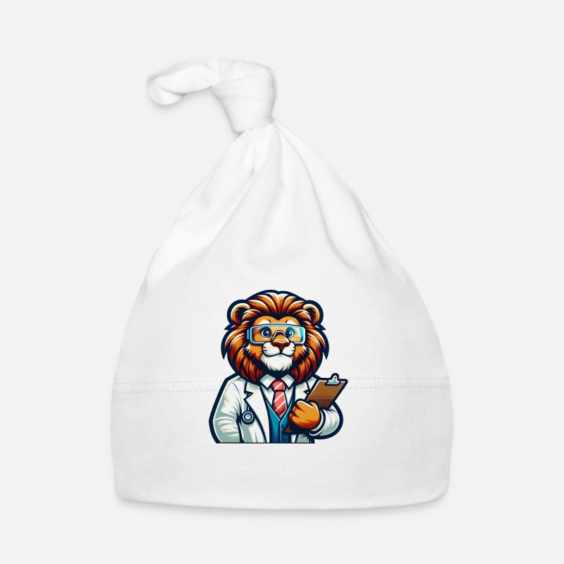 Scientifique Lion mignon Bonnet bio Bébé