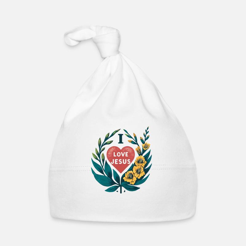 J’aime Jésus Bonnet bio Bébé