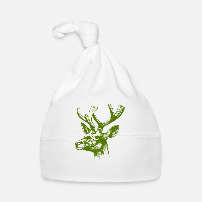 Tête de cerf Bonnet bio Bébé