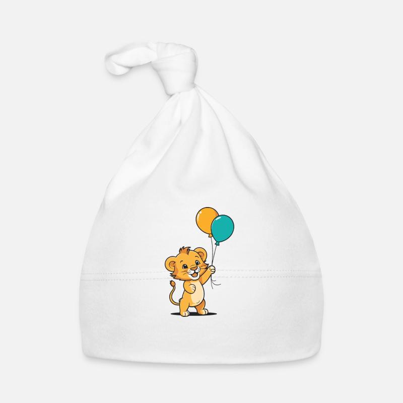 L’aventure en montgolfière du petit lion Bonnet bio Bébé