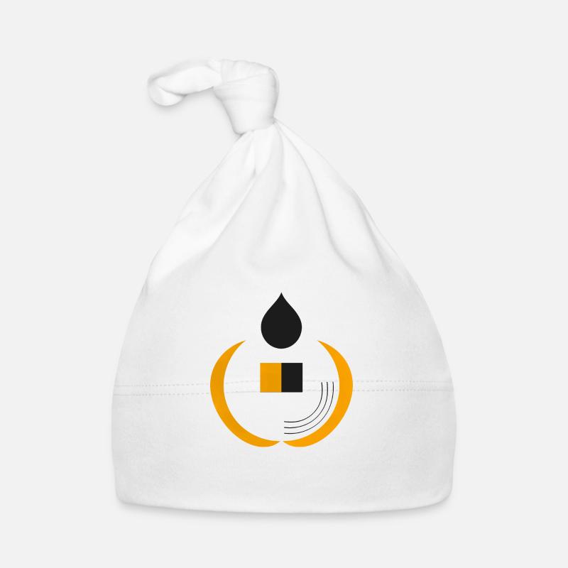 Duo Apple-4 - Organic Baby Cap - white