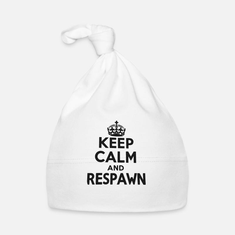 Keep Calm and Respawn Organic Baby Cap