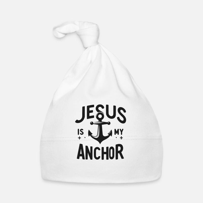 Jésus est mon ancre Bonnet bio Bébé