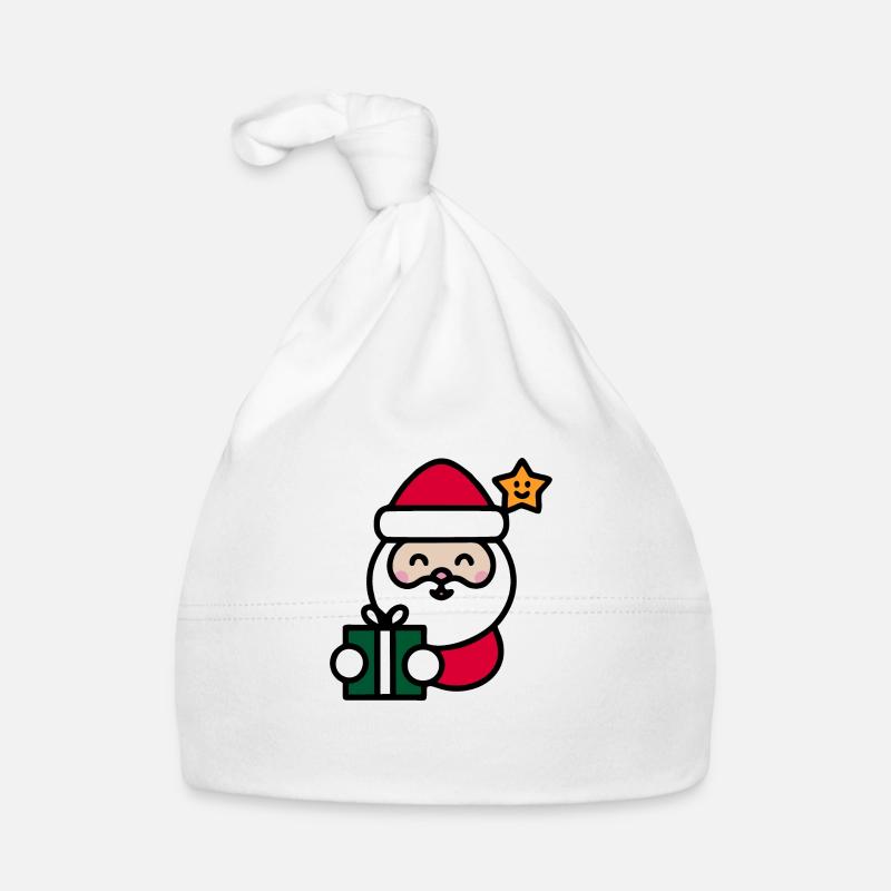 Drôle de Père Noël Bonnet bio Bébé