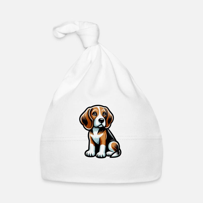 Beagle cartoon Chien mignon Bonnet bio Bébé