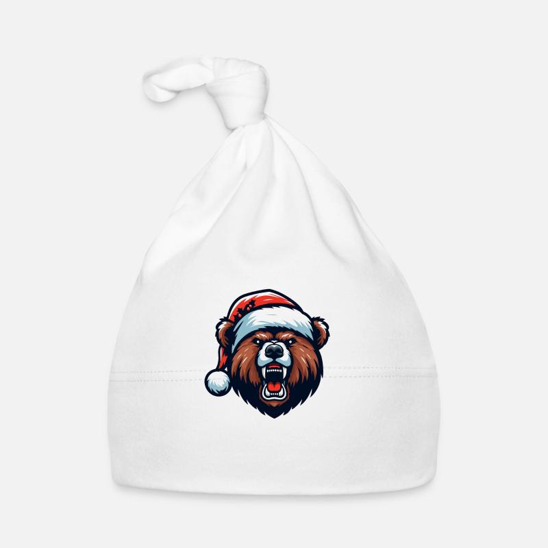 Weihnachten Grizzly Bär Baby Bio-Mütze