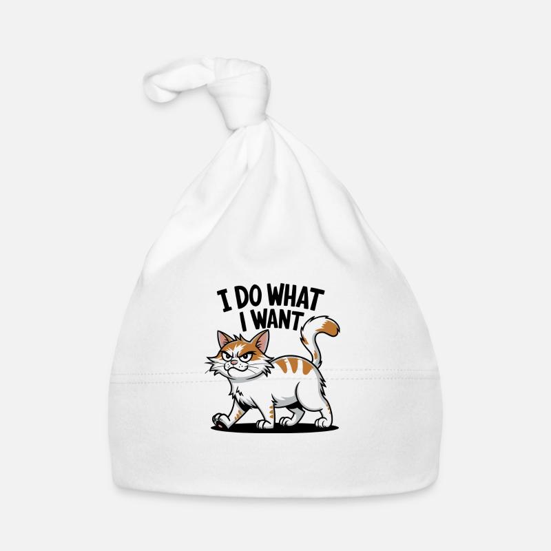 Selbstbewusste Katze: Ich mache, was ich will Design Baby Bio-Mütze