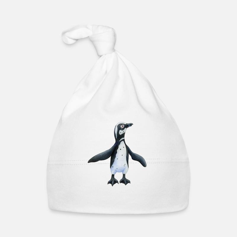Jackass penguin - Organic Baby Cap - white