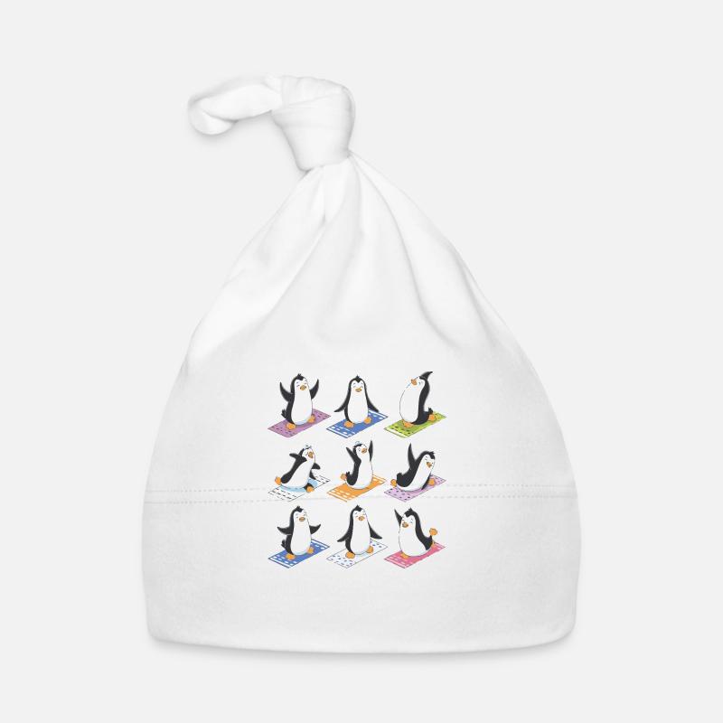 Pinguin Yoga Baby Bio-Mütze