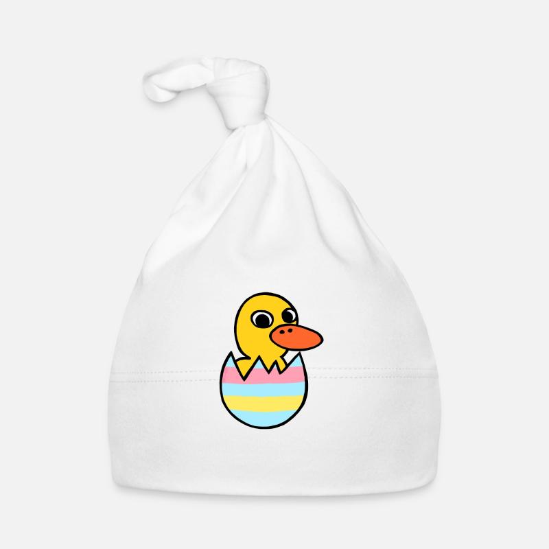 Cute Kawaii Duckling Easter Egg Organic Baby Cap