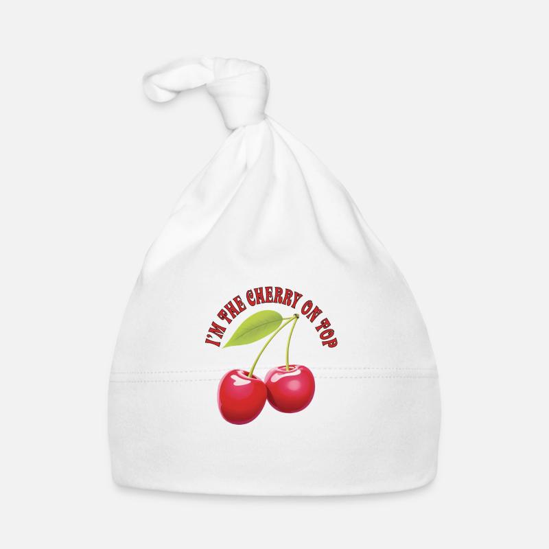 Ich bin die Kirsche auf dem Sahnehäubchen Baby Bio-Mütze