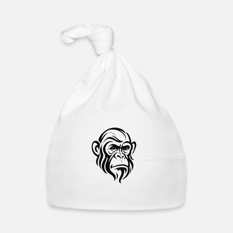 Visage de chimpanzé Bonnet bio Bébé
