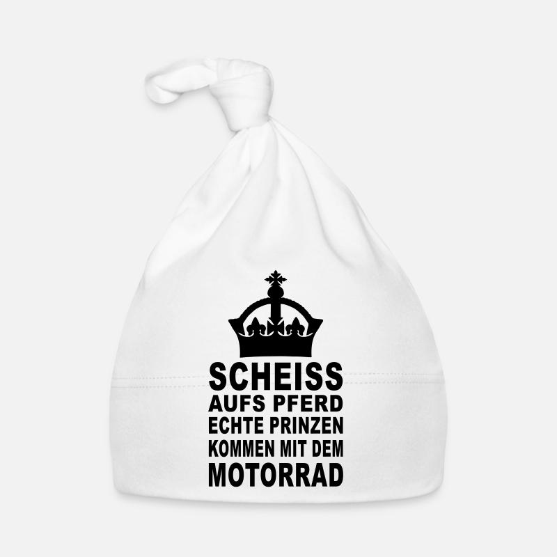 prinz auf dem motorrad Baby Bio-Mütze
