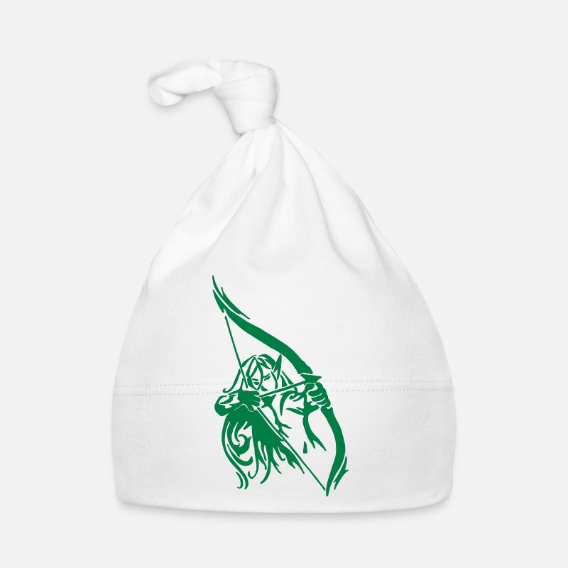 Elf Waldläufer Bogenschütze Fantasy RPG Geschenk Baby Bio-Mütze