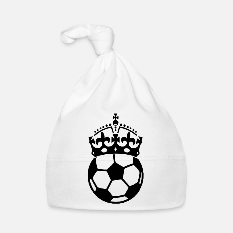 Fussball mit Krone Baby Bio-Mütze