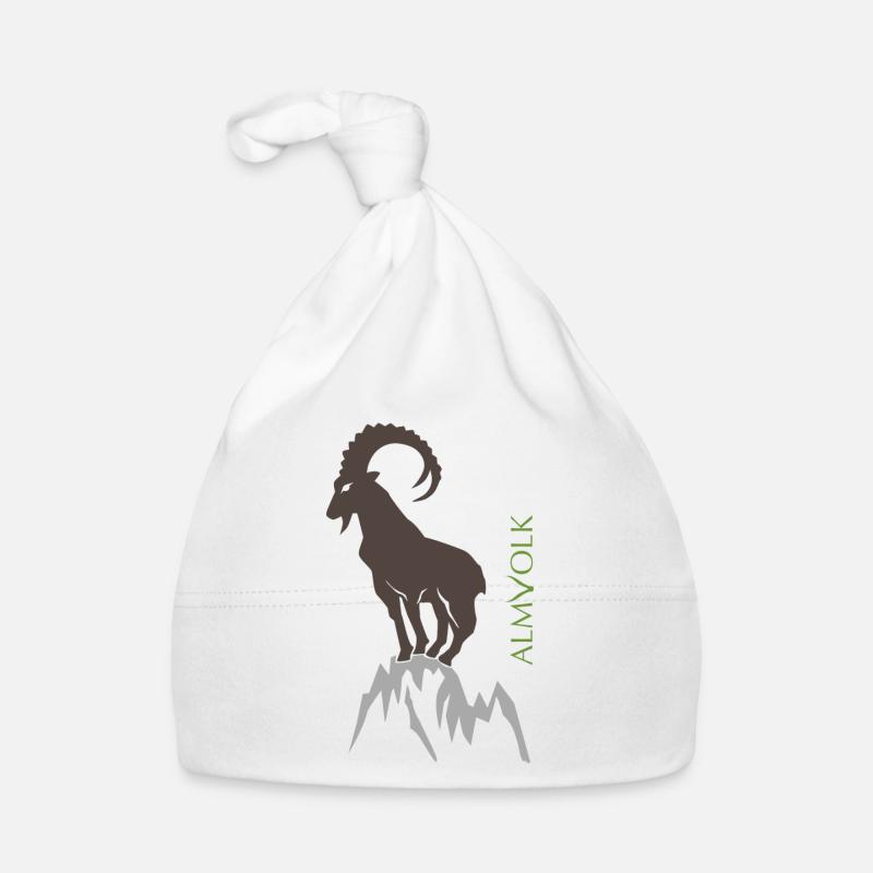 ALMVOLK Steinbock Baby Bio-Mütze