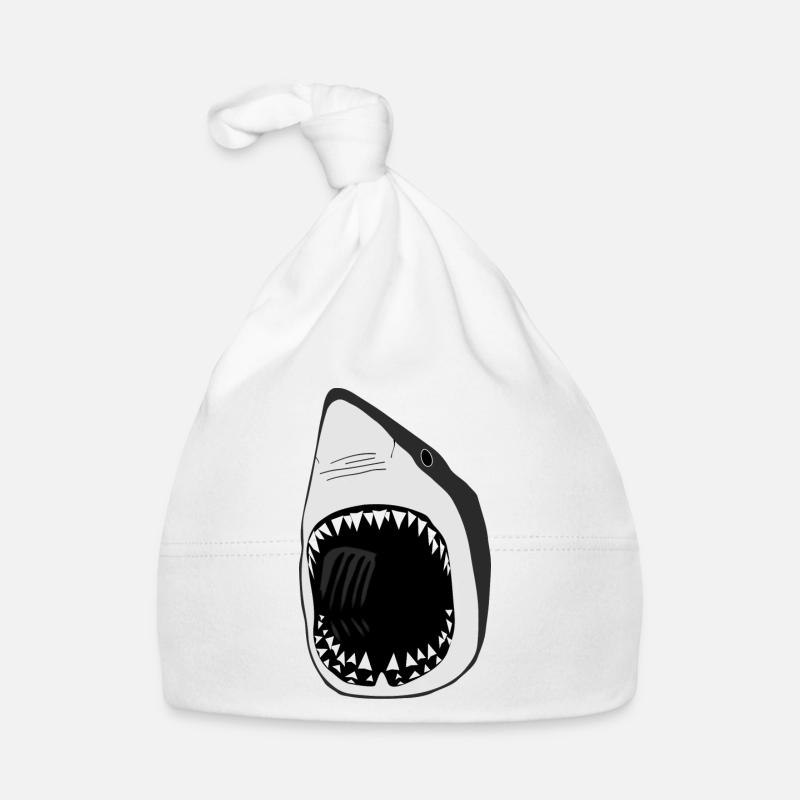 grand requin blanc squale poisson plongée Bonnet bio Bébé