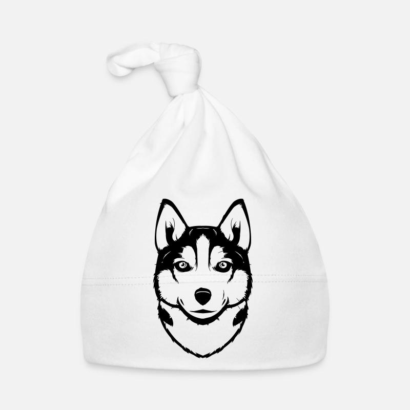 Siberian Husky Baby Bio-Mütze