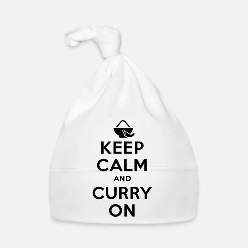 Keep calm and curry on Baby Bio-Mütze