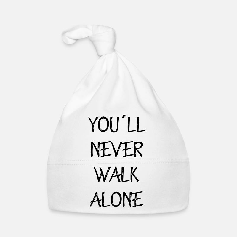 you ll never walk alone - Baby Bio-Mütze - Weiß