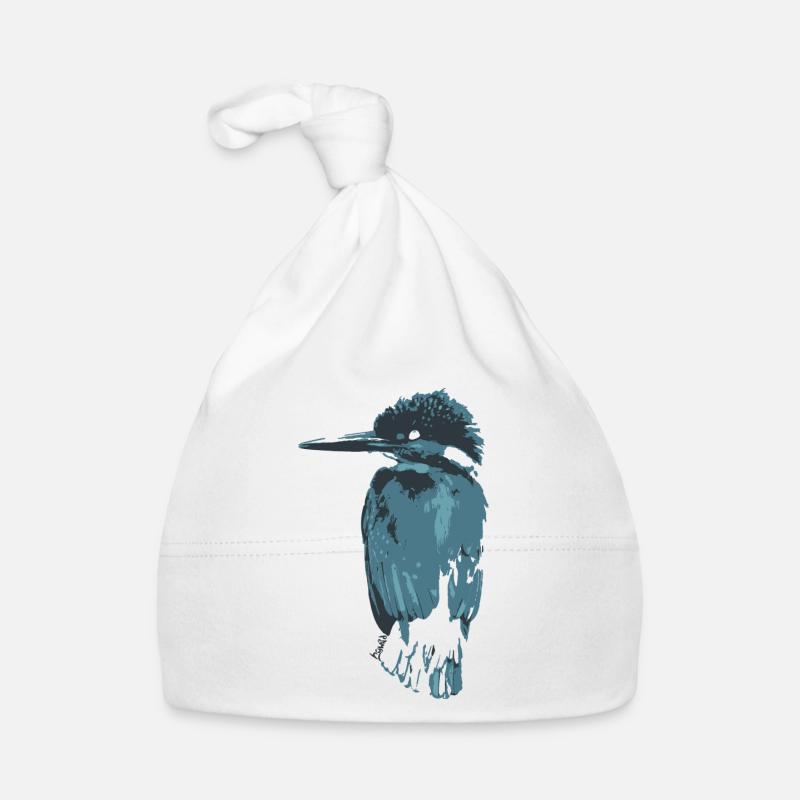 HGWild - Kingfisher - Bonnet bio Bébé - blanc