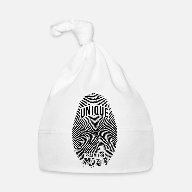 Unique - Organic Baby Cap - white