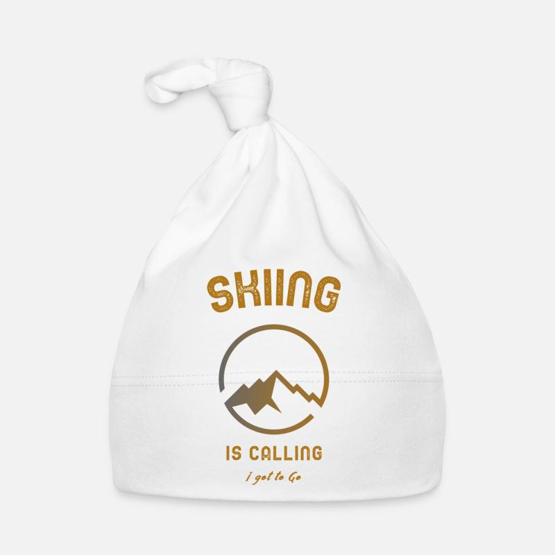 Skifahren Skiing is Calling - I got to Go Baby Bio-Mütze