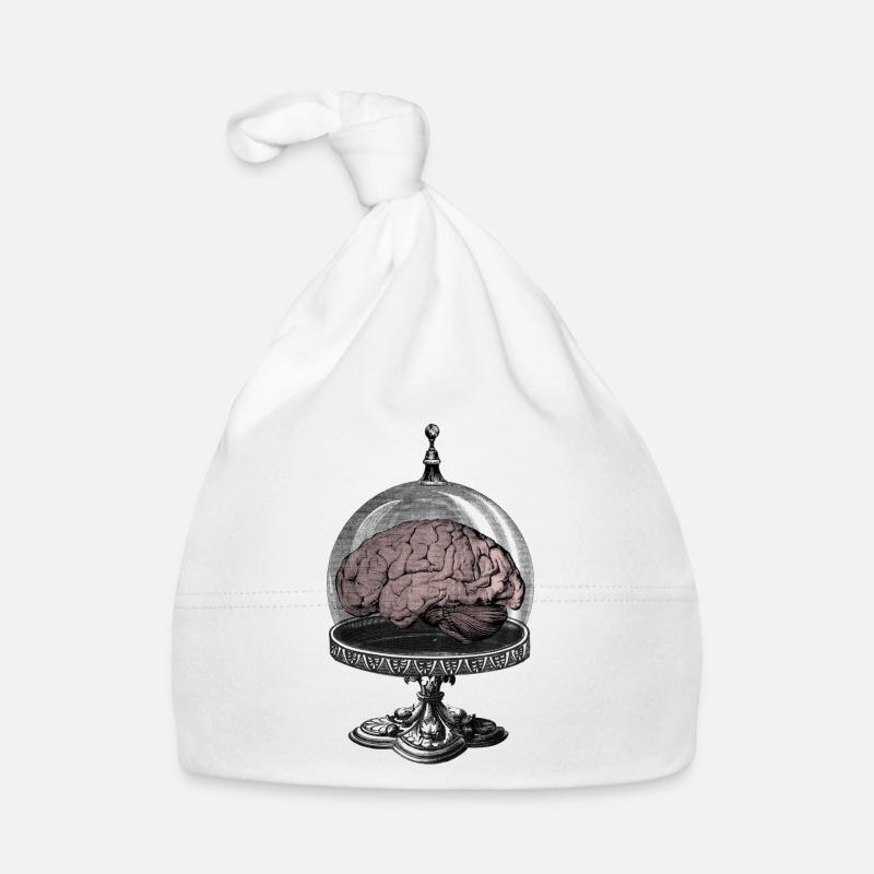 Monster Brain Horror SciFi Design Organic Baby Cap