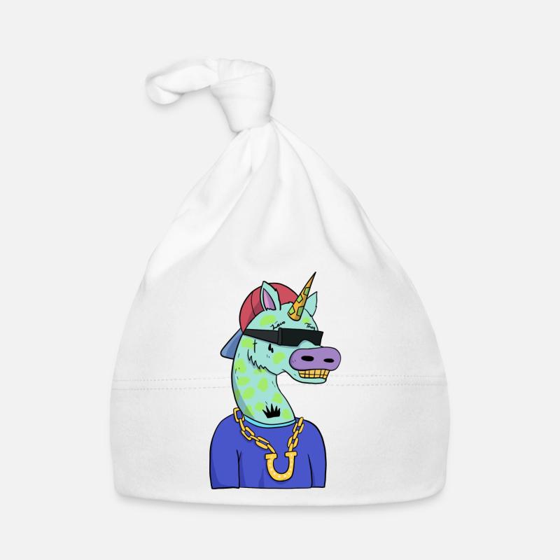 Gangster Einhorn Licorne Bonnet bio Bébé