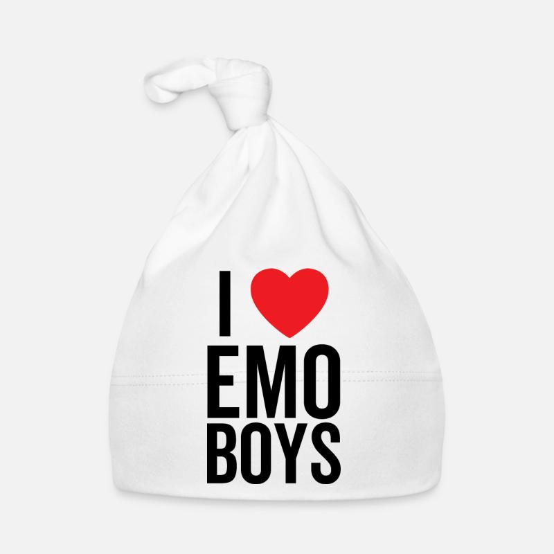 J’aime Emo Boys Bonnet bio Bébé