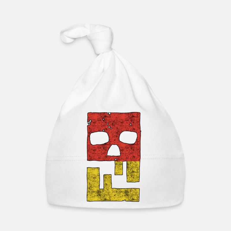 Hacking hackers hacker malware logo emblem - Organic Baby Cap - white