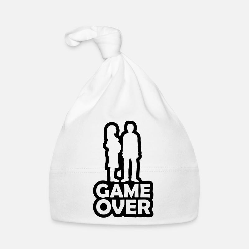 Papa Mama Game Over Bonnet bio Bébé