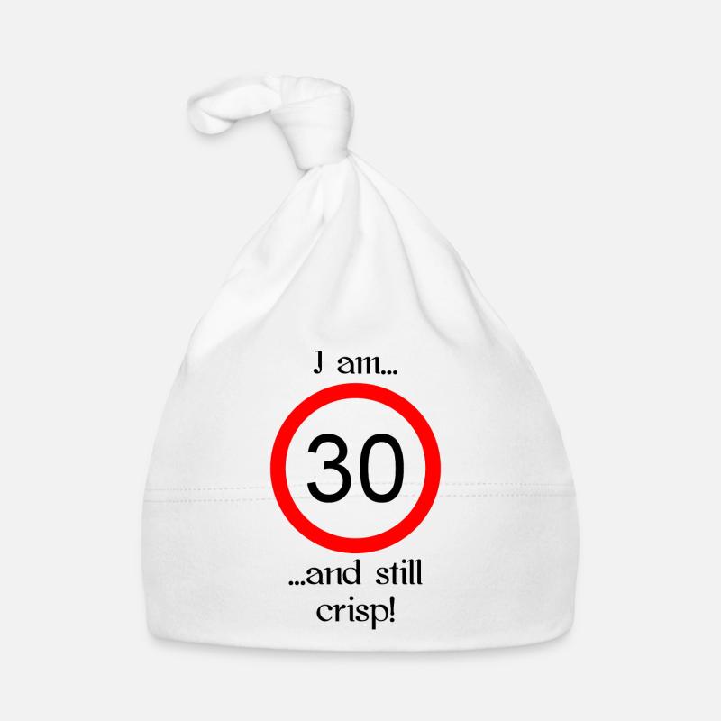 30 ans et écriture noire nette Bonnet bio Bébé