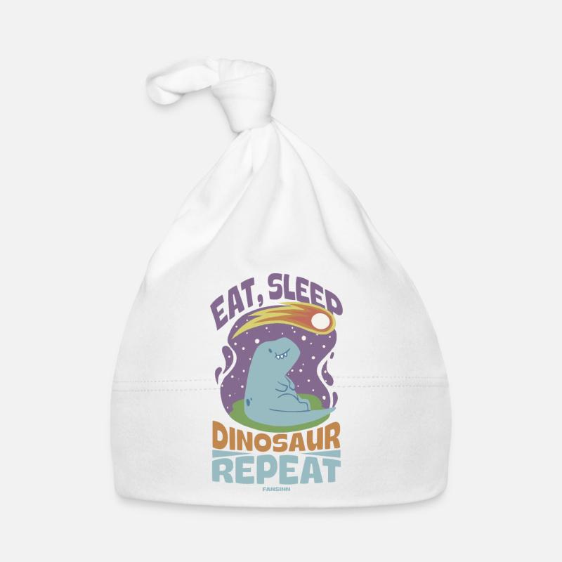 Eat Sleep Dinosaur Repeat Organic Baby Cap